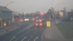 Křižovatka ulic Komenského a Velké Novosady