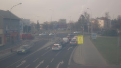 Křižovatka ulic Komenského a Velké Novosady