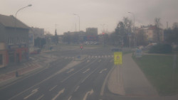 Křižovatka ulic Komenského a Velké Novosady