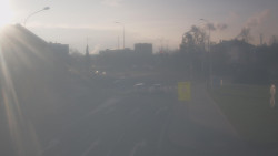 Křižovatka ulic Komenského a Velké Novosady