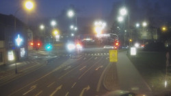 Křižovatka ulic Komenského a Velké Novosady