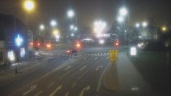 Křižovatka ulic Komenského a Velké Novosady