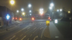 Křižovatka ulic Komenského a Velké Novosady