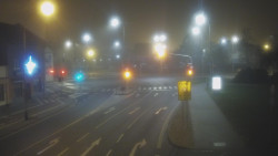 Křižovatka ulic Komenského a Velké Novosady