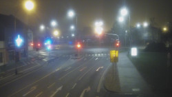 Křižovatka ulic Komenského a Velké Novosady