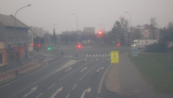 Křižovatka ulic Komenského a Velké Novosady