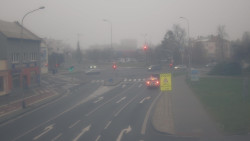 Křižovatka ulic Komenského a Velké Novosady