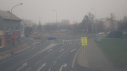 Křižovatka ulic Komenského a Velké Novosady