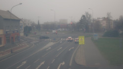 Křižovatka ulic Komenského a Velké Novosady