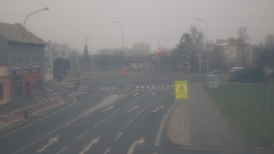 Křižovatka ulic Komenského a Velké Novosady