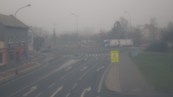 Křižovatka ulic Komenského a Velké Novosady