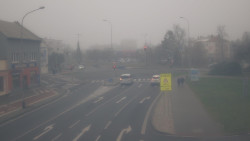 Křižovatka ulic Komenského a Velké Novosady