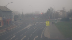 Křižovatka ulic Komenského a Velké Novosady