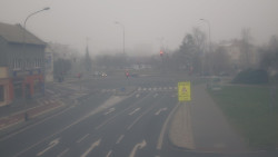 Křižovatka ulic Komenského a Velké Novosady