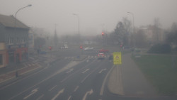 Křižovatka ulic Komenského a Velké Novosady