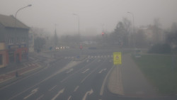 Křižovatka ulic Komenského a Velké Novosady