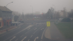 Křižovatka ulic Komenského a Velké Novosady