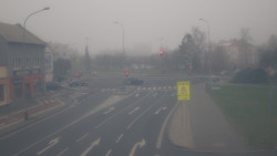 Křižovatka ulic Komenského a Velké Novosady