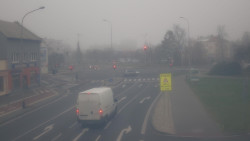 Křižovatka ulic Komenského a Velké Novosady