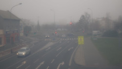 Křižovatka ulic Komenského a Velké Novosady