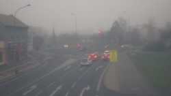 Křižovatka ulic Komenského a Velké Novosady