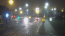 Křižovatka ulic Komenského a Velké Novosady