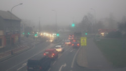 Křižovatka ulic Komenského a Velké Novosady