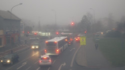 Křižovatka ulic Komenského a Velké Novosady