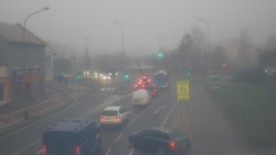 Křižovatka ulic Komenského a Velké Novosady