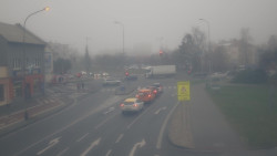 Křižovatka ulic Komenského a Velké Novosady