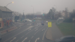 Křižovatka ulic Komenského a Velké Novosady