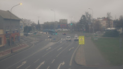 Křižovatka ulic Komenského a Velké Novosady