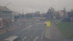 Křižovatka ulic Komenského a Velké Novosady