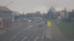 Křižovatka ulic Komenského a Velké Novosady