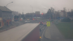 Křižovatka ulic Komenského a Velké Novosady