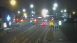 Křižovatka ulic Komenského a Velké Novosady