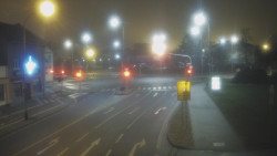 Křižovatka ulic Komenského a Velké Novosady