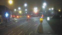 Křižovatka ulic Komenského a Velké Novosady