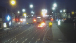 Křižovatka ulic Komenského a Velké Novosady