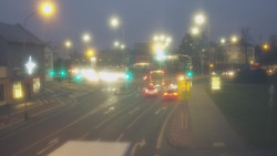 Křižovatka ulic Komenského a Velké Novosady