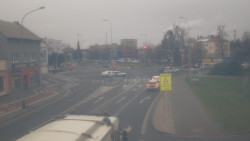 Křižovatka ulic Komenského a Velké Novosady