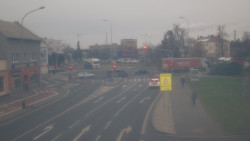 Křižovatka ulic Komenského a Velké Novosady