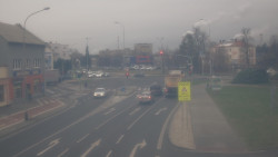 Křižovatka ulic Komenského a Velké Novosady