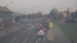 Křižovatka ulic Komenského a Velké Novosady