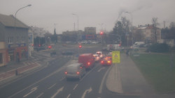 Křižovatka ulic Komenského a Velké Novosady