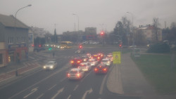 Křižovatka ulic Komenského a Velké Novosady