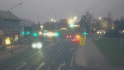 Křižovatka ulic Komenského a Velké Novosady