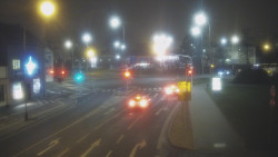 Křižovatka ulic Komenského a Velké Novosady