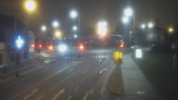 Křižovatka ulic Komenského a Velké Novosady