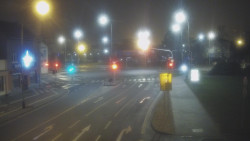 Křižovatka ulic Komenského a Velké Novosady